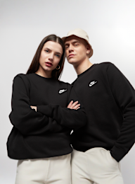 Nike, Sportswear Club Fleece Crew, zwart, Afbeelding 1 van 5