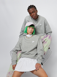 Nike, Sportswear Club Fleece Crew, grijs, Afbeelding 1 van 5