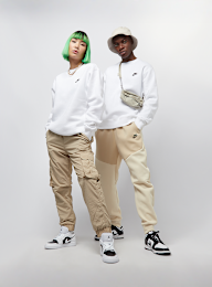 Nike, Sportswear Club Fleece Crew, white, Image 4 of 5