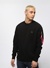 Alpha Industries, X-Fit Sweat, czarny, Obraz 1 z 5