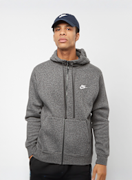 Nike, Club Hoodie Full Zip, grey, Image 1 of 5