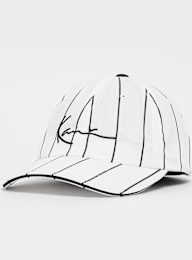 Karl Kani, Signature Pinstripe Cap, wit, Afbeelding 1 van 3