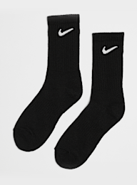 Nike, 6 PACK - Everyday Cushioned Training Crew Socks, black, Image 1 of 2