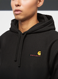 Carhartt WIP, Hooded American Script Sweatshirt, black, Image 3 of 4