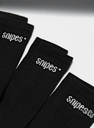 SNIPES, 3 PACK - Small Logo Essential Crew Socks, black, Image 2 of 2