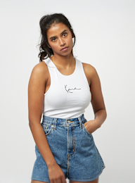 Karl Kani, Small Signature Rib Top, wit, Afbeelding 1 van 4