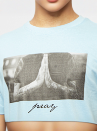 Mister Tee, Pray Tee, blue, Image 3 of 4
