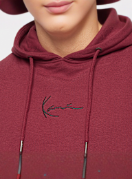 Karl Kani, Small Signature Essential Hoodie dark red, red, Image 3 of 4