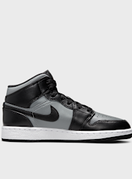 Jordan, Air Jordan 1 Mid black/gym red/particle grey/white, black, Image 2 of 8