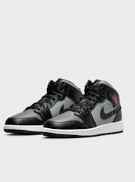 Jordan, Air Jordan 1 Mid black/gym red/particle grey/white, black, Image 4 of 8