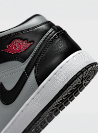 Jordan, Air Jordan 1 Mid black/gym red/particle grey/white, black, Image 8 of 8