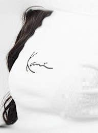 Karl Kani, Small Signature Rib Long Sleeve, wit, Afbeelding 3 van 4