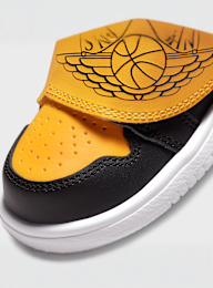 Jordan, Sky Jordan 1 black/university gold/white, black, Image 7 of 8