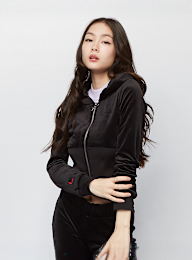 FUBU, Signature Velours Zip Hoodie, zwart, Afbeelding 1 van 5