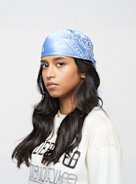 SNIPES, Paisley Satin Scarf, blue, Image 1 of 4