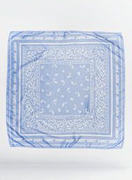 SNIPES, Paisley Satin Scarf, blue, Image 2 of 4