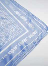 SNIPES, Paisley Satin Scarf, blue, Image 3 of 4