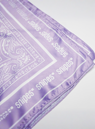 SNIPES, Paisley Satin Scarf, purple, Image 3 of 4