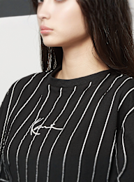 Karl Kani, Small Signature Essential Pinstripe Oversized Tee, zwart, Afbeelding 3 van 4