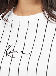 Karl Kani, Small Signature Essential Pinstripe Oversized Tee, white, Image 3 of 4