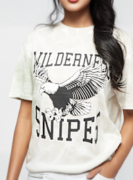 SNIPES, Tye Die Eagle Print Tee, beż, Obraz 3 z 5