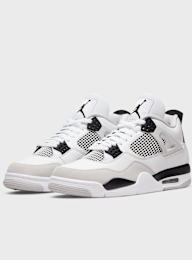 Jordan, Air Jordan 4 Retro white/black/neutral grey, Red, Image 4 of 8