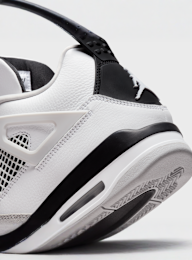 Jordan, Air Jordan 4 Retro white/black/neutral grey, Red, Image 8 of 8