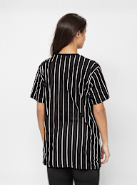 Karl Kani, Small Signature Essential Pinstripe OS Tee black/white, black, Image 2 of 4