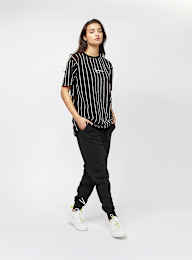 Karl Kani, Small Signature Essential Pinstripe OS Tee black/white, black, Image 4 of 4