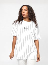 Karl Kani, Small Signature Essential Pinstripe OS Tee, white, Image 1 of 4