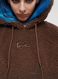 Karl Kani, Small Signature Teddy OS Hoodie, bruin, Afbeelding 3 van 4