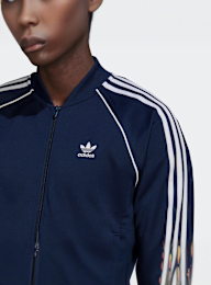 adidas Originals, adicolor Superstar Slim Trainingsjack, blauw, Afbeelding 3 van 5