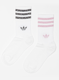 adidas Originals, 2 PACK - Glitter Crew Socks, white, Image 1 of 2