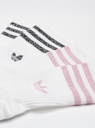 adidas Originals, 2 PACK - Glitter Crew Socks, white, Image 2 of 2