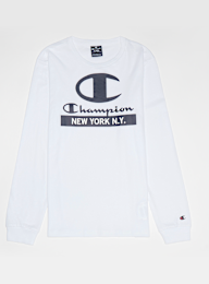Champion, Long Sleeve Crewneck T-Shirt, wit, Afbeelding 1 van 4
