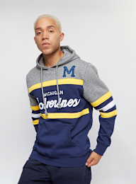 Mitchell & Ness, Ncaa Head Coach Hoody University Of Michigan, blauw, Afbeelding 1 van 5