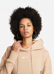 Nike, Sportswear Phoenix Fleece Oversized Hoodie, brązowy, Obraz 3 z 6