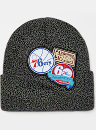 Mitchell & Ness, NBA XL Logo Patch Knit HWC Philadelphia 76ers, zwart, Afbeelding 1 van 2