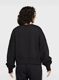 Nike, Sportswear Phoenix Fleece Over-Oversized Crewneck Sweatshirt, black, Image 2 of 5