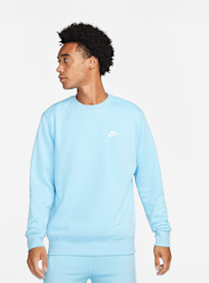 Nike, Sportswear Club Fleece Crew, blue, Image 1 of 6