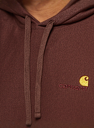 Carhartt WIP, Hooded American Script Sweatshirt, brown, Image 3 of 6