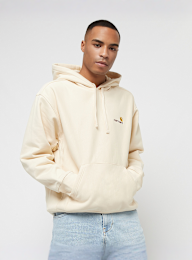 Carhartt WIP, Hooded American Script Sweatshirt, beige, Image 1 of 6