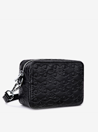 PEQUS, Astéria Messenger Bag Embossed, zwart, Afbeelding 3 van 5