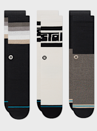 Stance, 3 PACK - Crew Casual Mono Socks, zwart, Afbeelding 1 van 1
