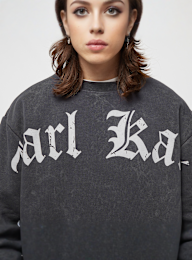 Karl Kani, Woven Signature OS Washed Crew, grijs, Afbeelding 3 van 5