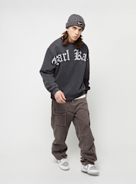 Karl Kani, Woven Signature OS Washed Crew, grijs, Afbeelding 4 van 5