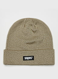 SNIPES, Woven Label Beanie, beige, Image 1 of 3