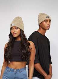 SNIPES, Woven Label Beanie, beige, Image 3 of 3