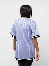 Karl Kani, Retro Patch Pinstripe Baseball Shirt, roze, Afbeelding 2 van 5