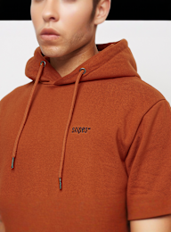 SNIPES, Small Logo Essential Hoodie, bruin, Afbeelding 3 van 5